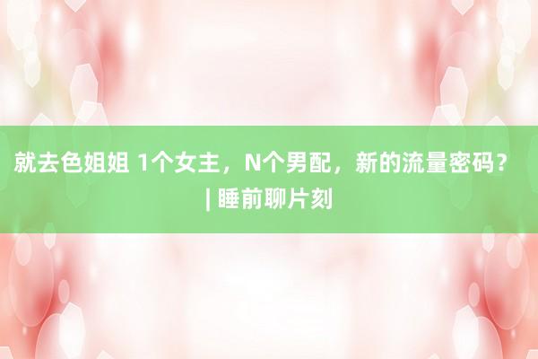 就去色姐姐 1个女主,N个男配,新的流量密码? | 睡前聊片刻