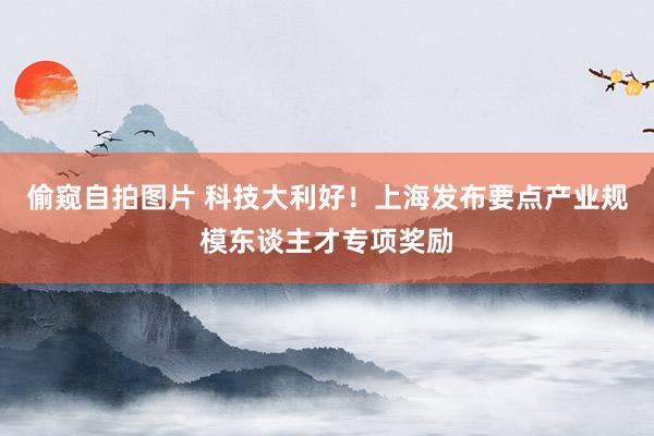 偷窥自拍图片 科技大利好！上海发布要点产业规模东谈主才专项奖励