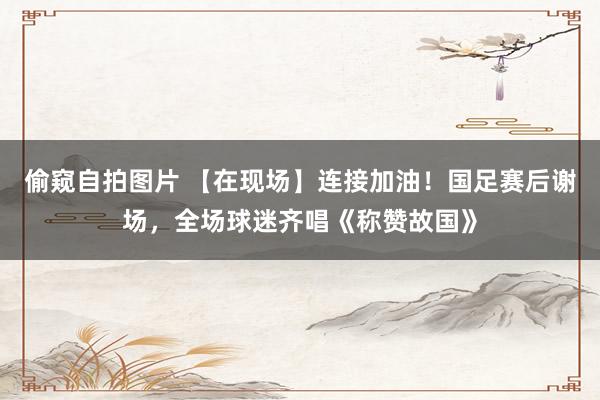 偷窥自拍图片 【在现场】连接加油！国足赛后谢场，全场球迷齐唱《称赞故国》