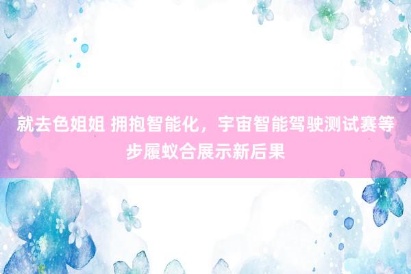 就去色姐姐 拥抱智能化，宇宙智能驾驶测试赛等步履蚁合展示新后果