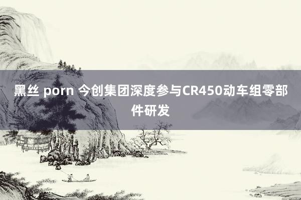 黑丝 porn 今创集团深度参与CR450动车组零部件研发