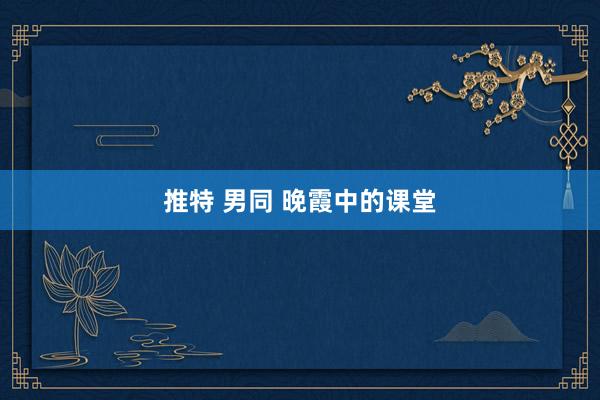 推特 男同 晚霞中的课堂