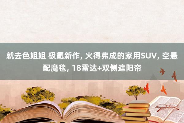 就去色姐姐 极氪新作， 火得弗成的家用SUV， 空悬配魔毯， 18雷达+双侧遮阳帘