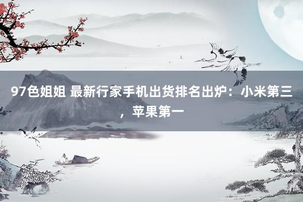97色姐姐 最新行家手机出货排名出炉：小米第三，苹果第一