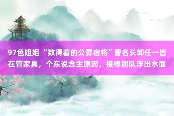 97色姐姐 “数得着的公募宿将”曹名长卸任一皆在管家具，个东说念主原因，接棒团队浮出水面