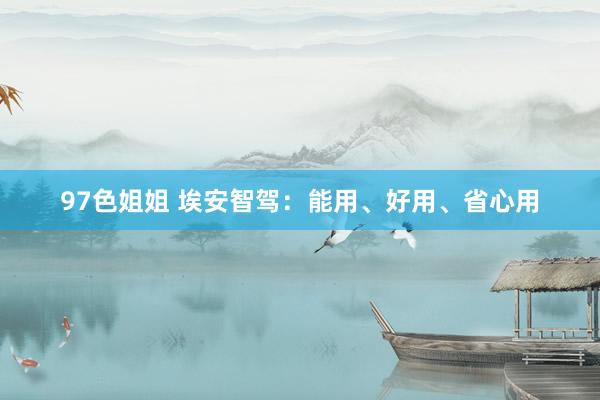 97色姐姐 埃安智驾：能用、好用、省心用