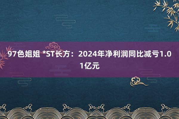 97色姐姐 *ST长方：2024年净利润同比减亏1.01亿元