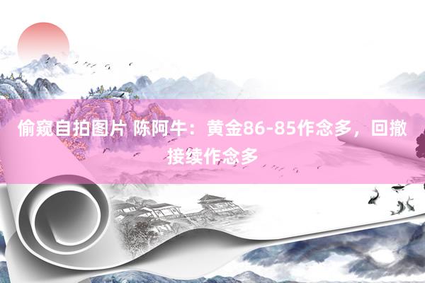 偷窥自拍图片 陈阿牛：黄金86-85作念多，回撤接续作念多