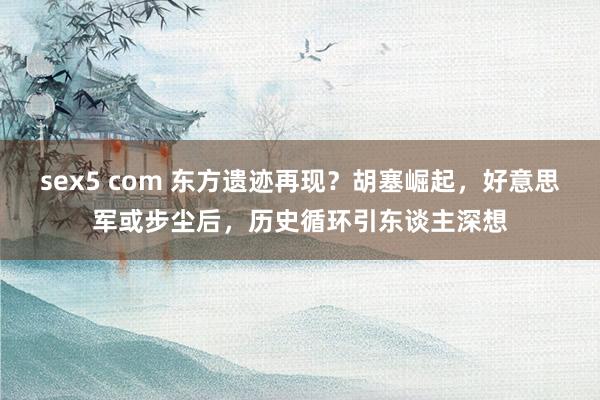 sex5 com 东方遗迹再现？胡塞崛起，好意思军或步尘后，历史循环引东谈主深想