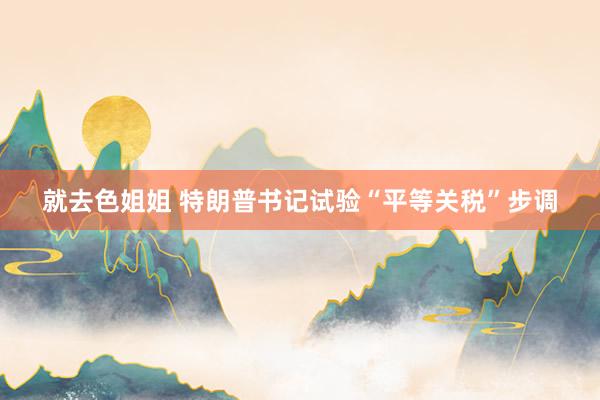 就去色姐姐 特朗普书记试验“平等关税”步调