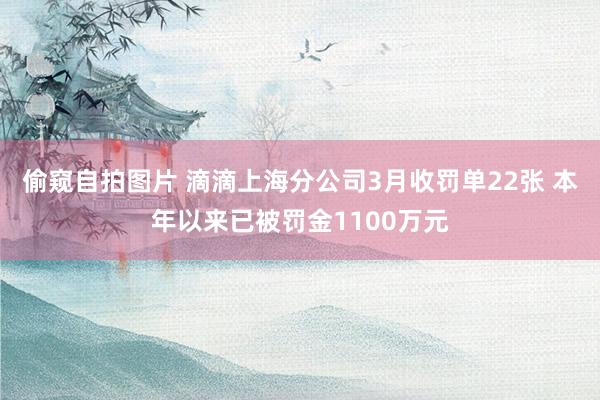 偷窥自拍图片 滴滴上海分公司3月收罚单22张 本年以来已被罚金1100万元