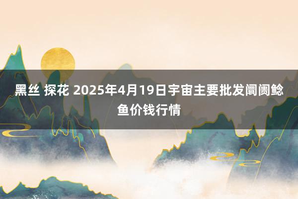 黑丝 探花 2025年4月19日宇宙主要批发阛阓鲶鱼价钱行情