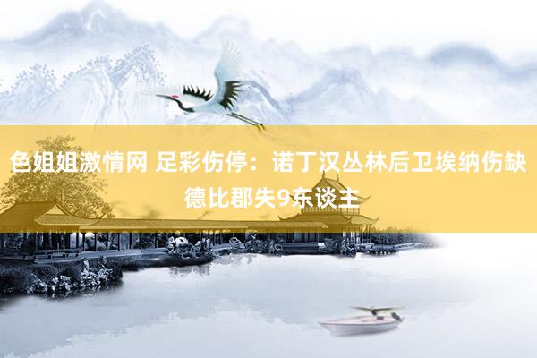 色姐姐激情网 足彩伤停：诺丁汉丛林后卫埃纳伤缺 德比郡失9东谈主